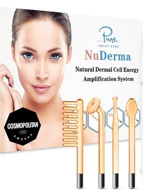 Pure Daily Care NuDerma Facial Dermal Cell Energy Tools - Rose Gold Set